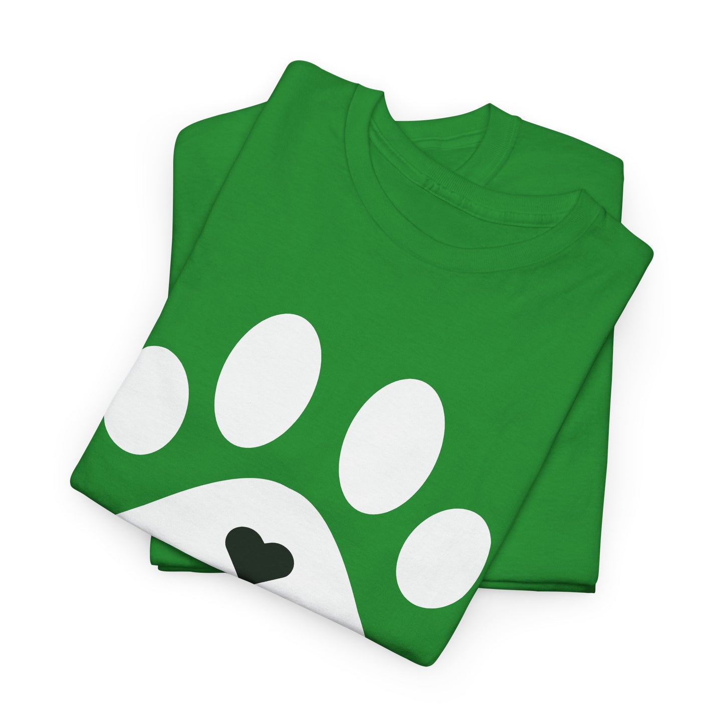 White Dog Paw Print T-shirt - Paw Print Shirt