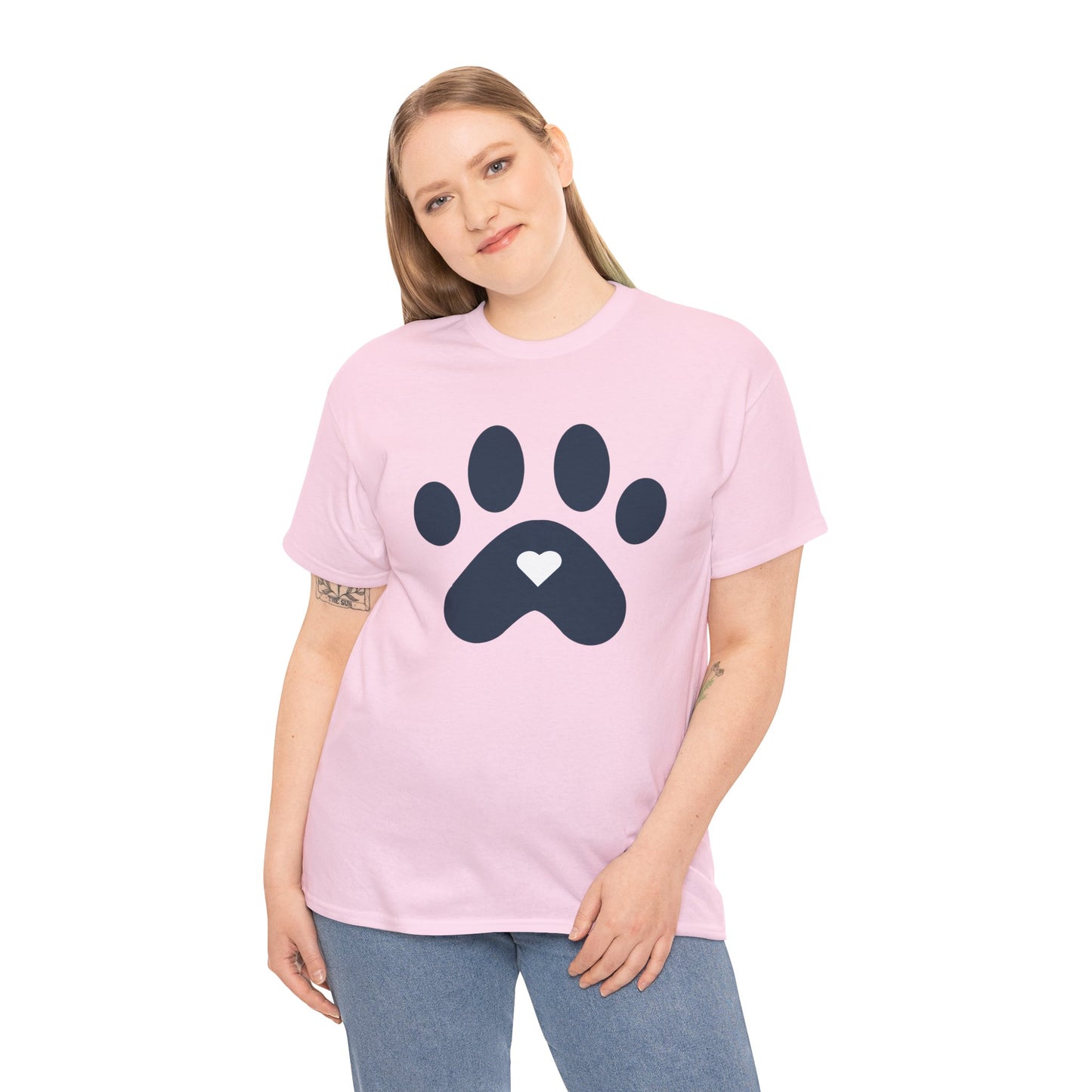 Navy Dog Paw Print Tee - Paw Print Shirt