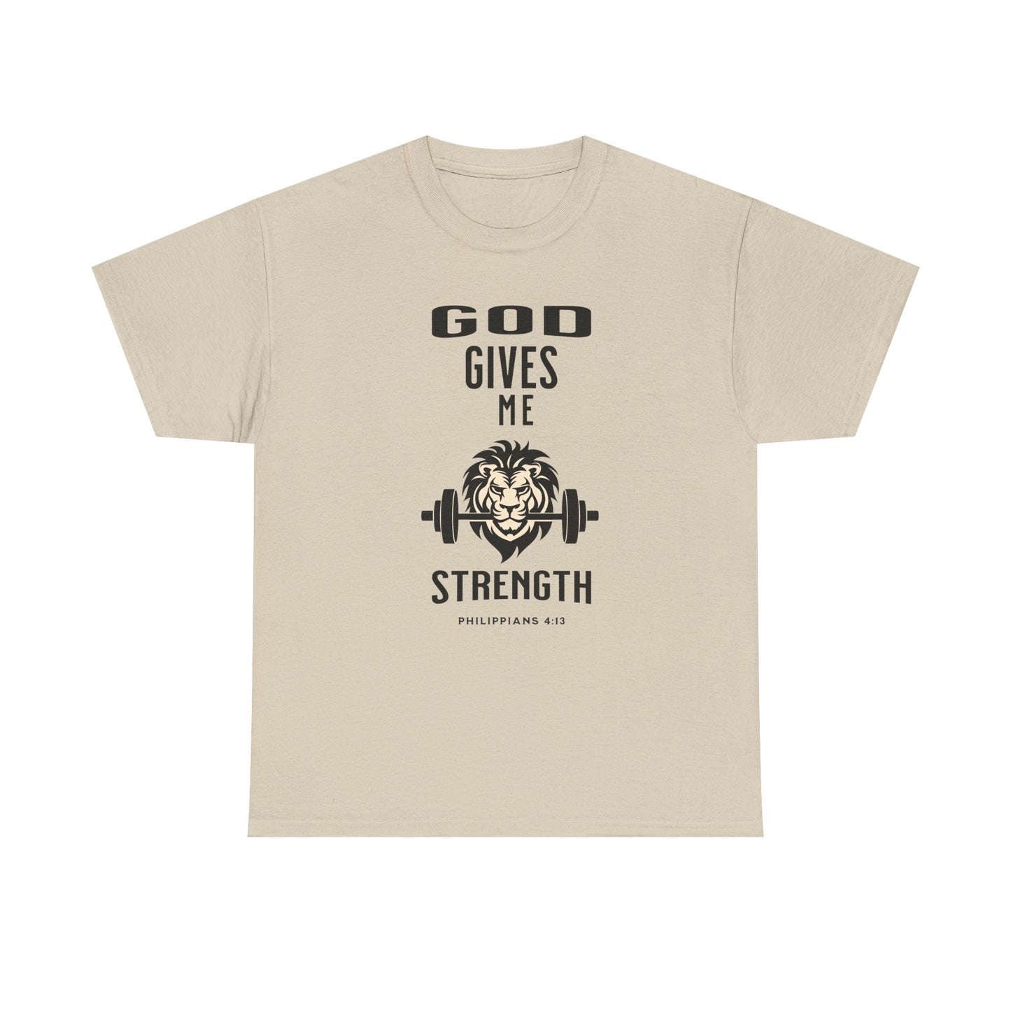 Religious Unisex T-shirt, God Gives me Strength Shirt, Christian Faith Apparel, Inspirational Graphic Top