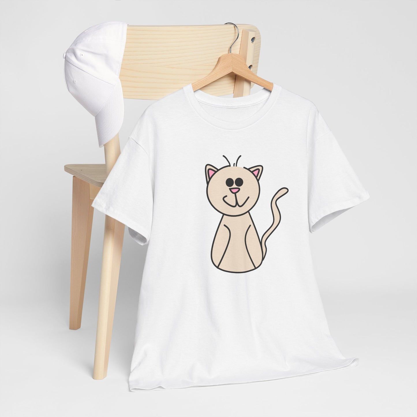 Cartoon Cat Art Shirt - Cat Character T-Shirt