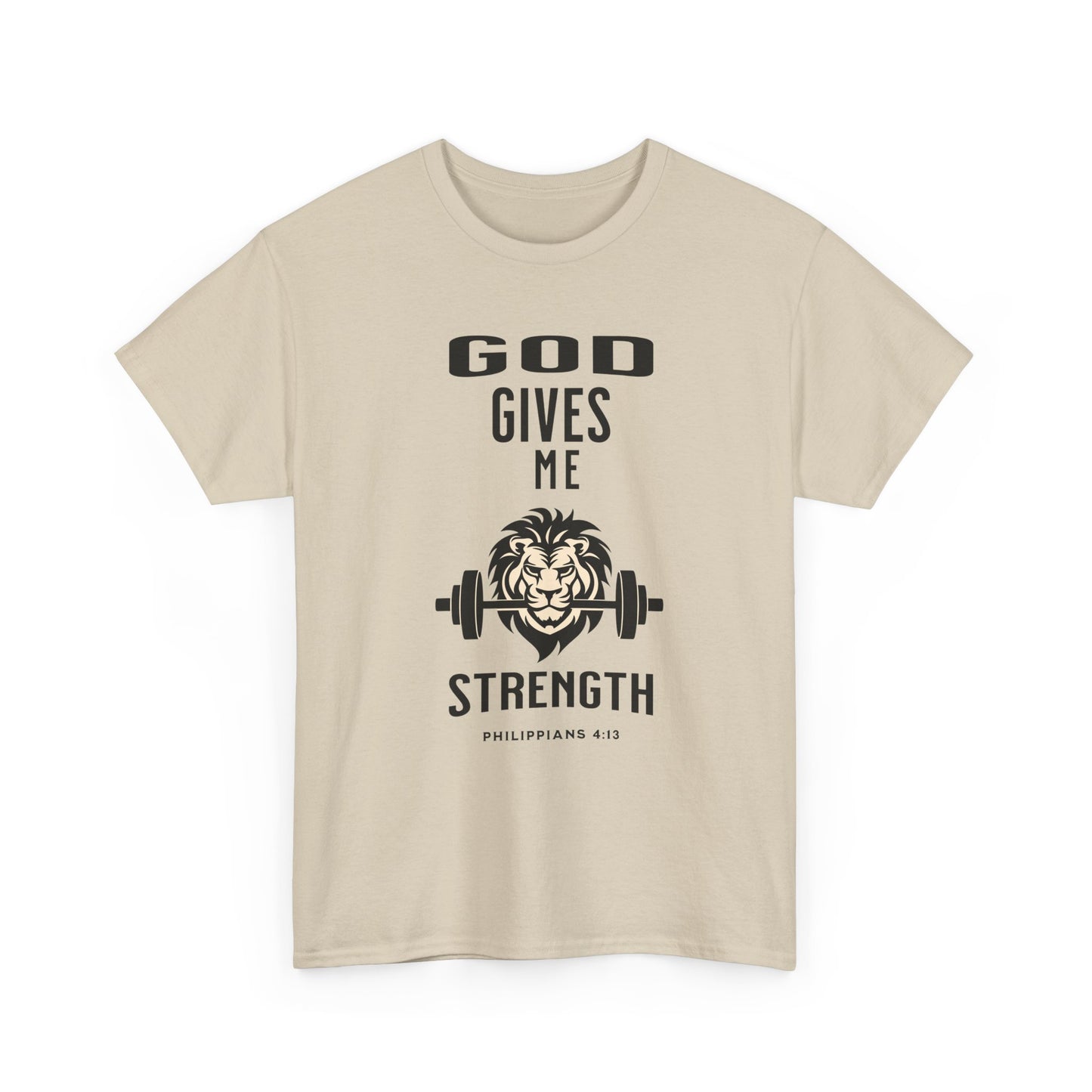 Religious Unisex T-shirt, God Gives me Strength Shirt, Christian Faith Apparel, Inspirational Graphic Top