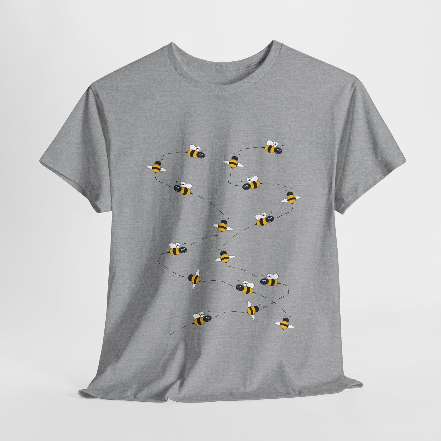 Bumble Bee Pattern Insect Tee - Nature Graphic Shirt