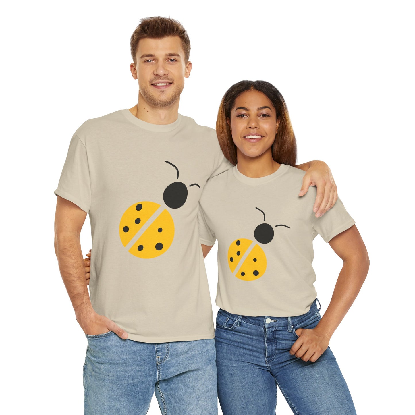 Yellow Ladybug T-shirt - Ladybug Design Tee