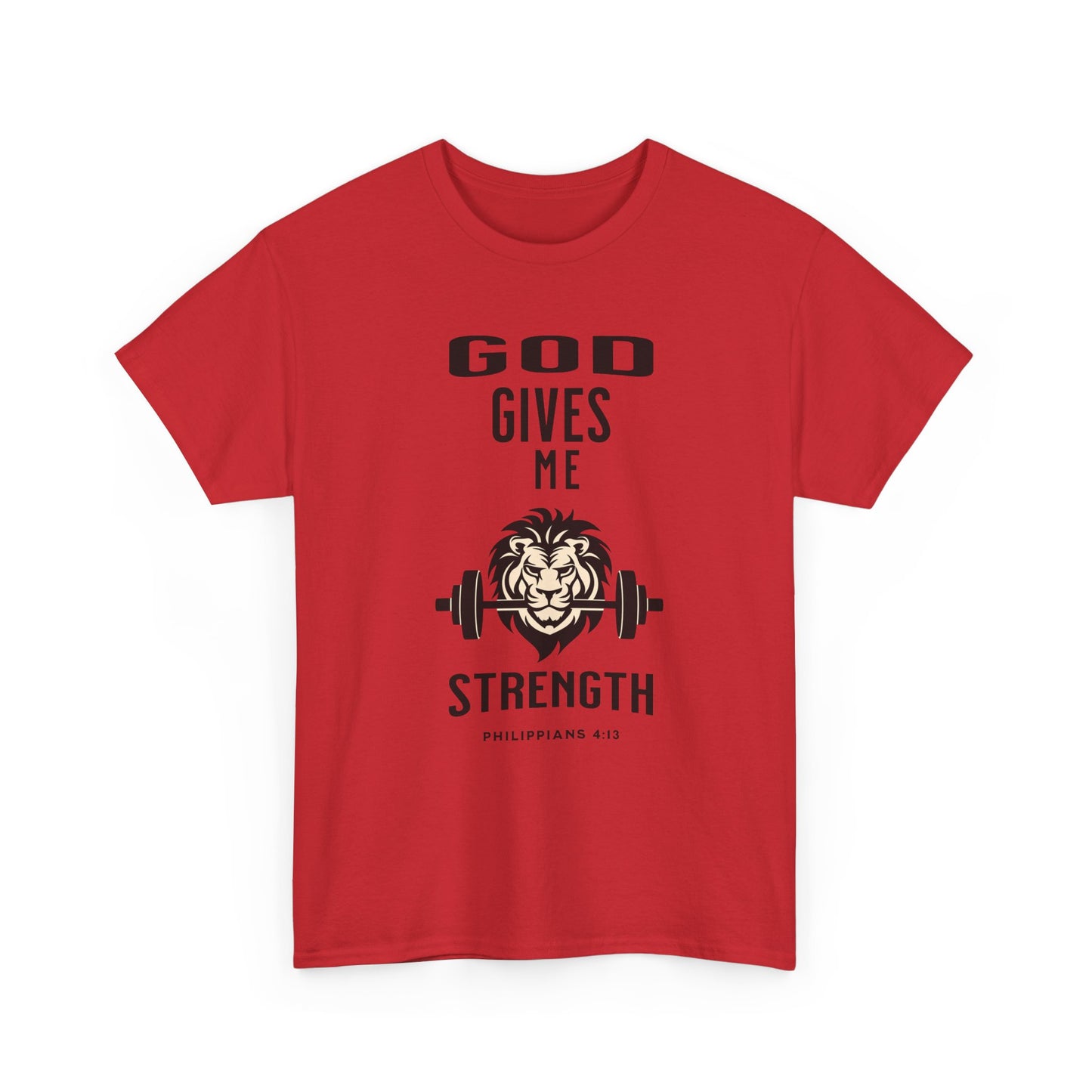 Religious Unisex T-shirt, God Gives me Strength Shirt, Christian Faith Apparel, Inspirational Graphic Top