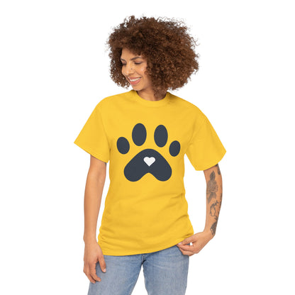 Navy Dog Paw Print Tee - Paw Print Shirt