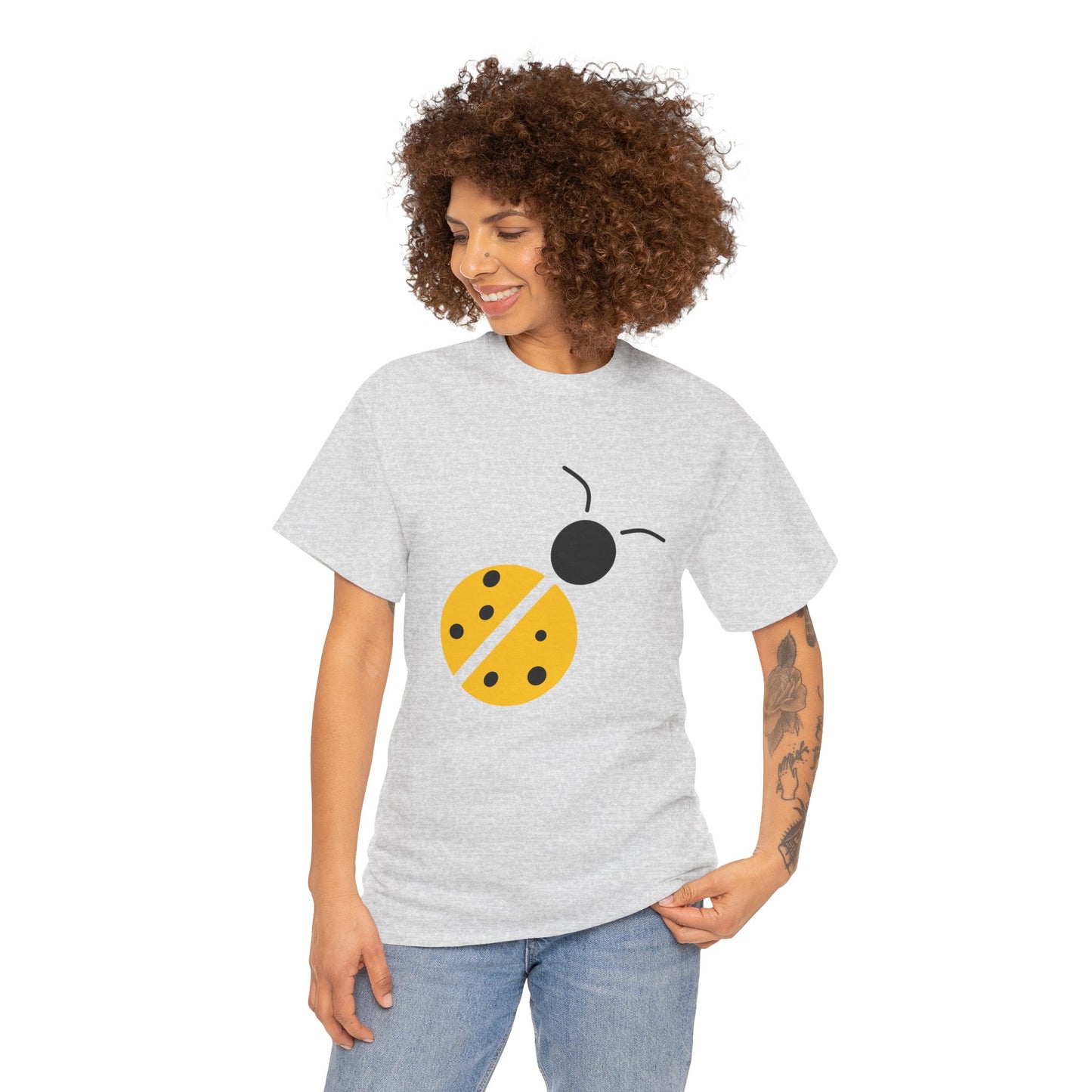 Yellow Ladybug T-shirt - Ladybug Design Tee