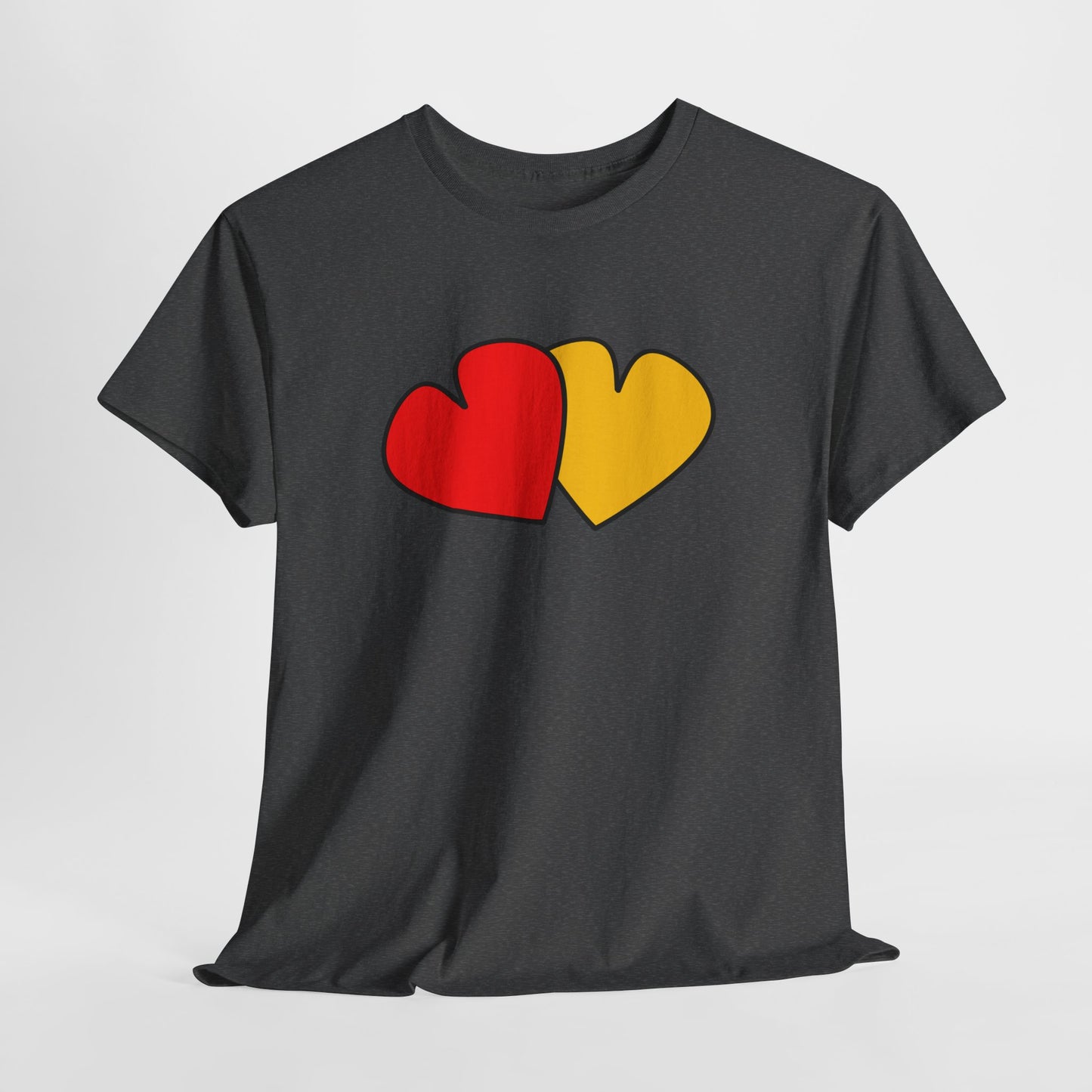 Red Yellow Hearts Shirt - Valentine's Day Tee