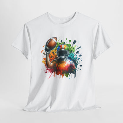 Colorful Football T-Shirt - Football Fan Tailgate Shirt