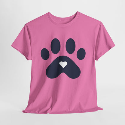 Navy Dog Paw Print Tee - Paw Print Shirt