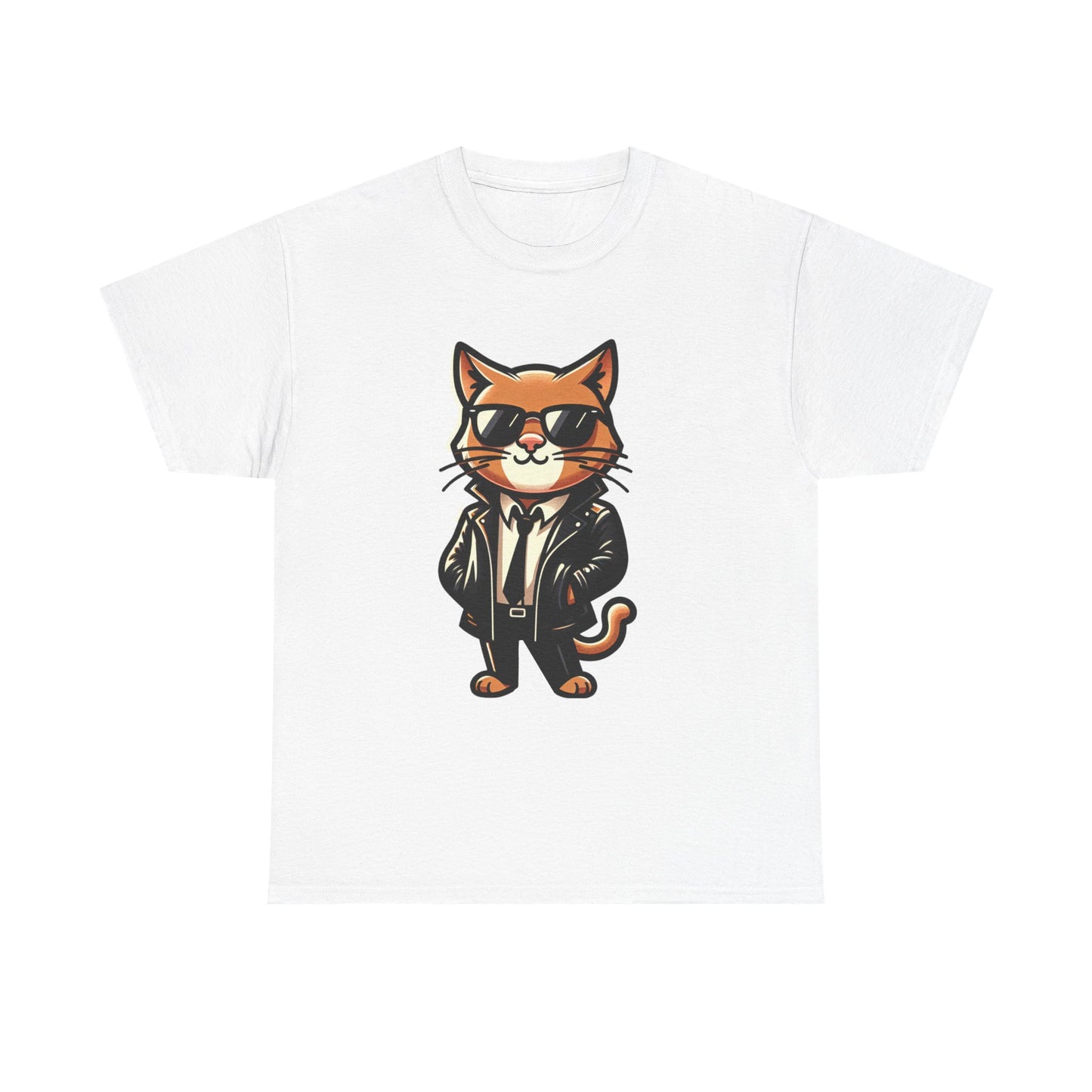 Cool Cat Tee - Cat T-shirt - Kitten Shirt - Gift for Pet Lover - Cat Lover Shirt - Cool Cat Graphic Cotton Tee- Classy Cat Shirt