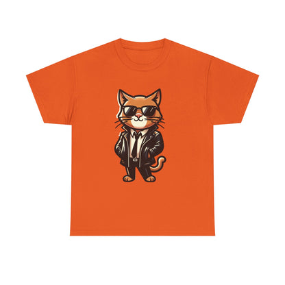 Cool Cat Tee - Cat T-shirt - Kitten Shirt - Gift for Pet Lover - Cat Lover Shirt - Cool Cat Graphic Cotton Tee- Classy Cat Shirt