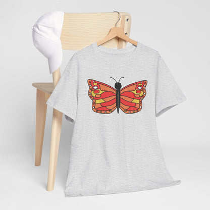 Orange Butterfly T-shirt - Colorful Butterfly Tee