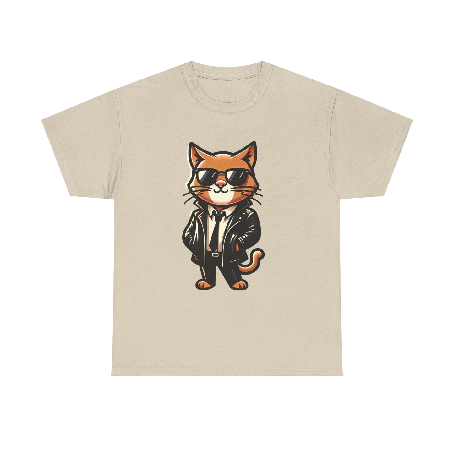 Cool Cat Tee - Cat T-shirt - Kitten Shirt - Gift for Pet Lover - Cat Lover Shirt - Cool Cat Graphic Cotton Tee- Classy Cat Shirt