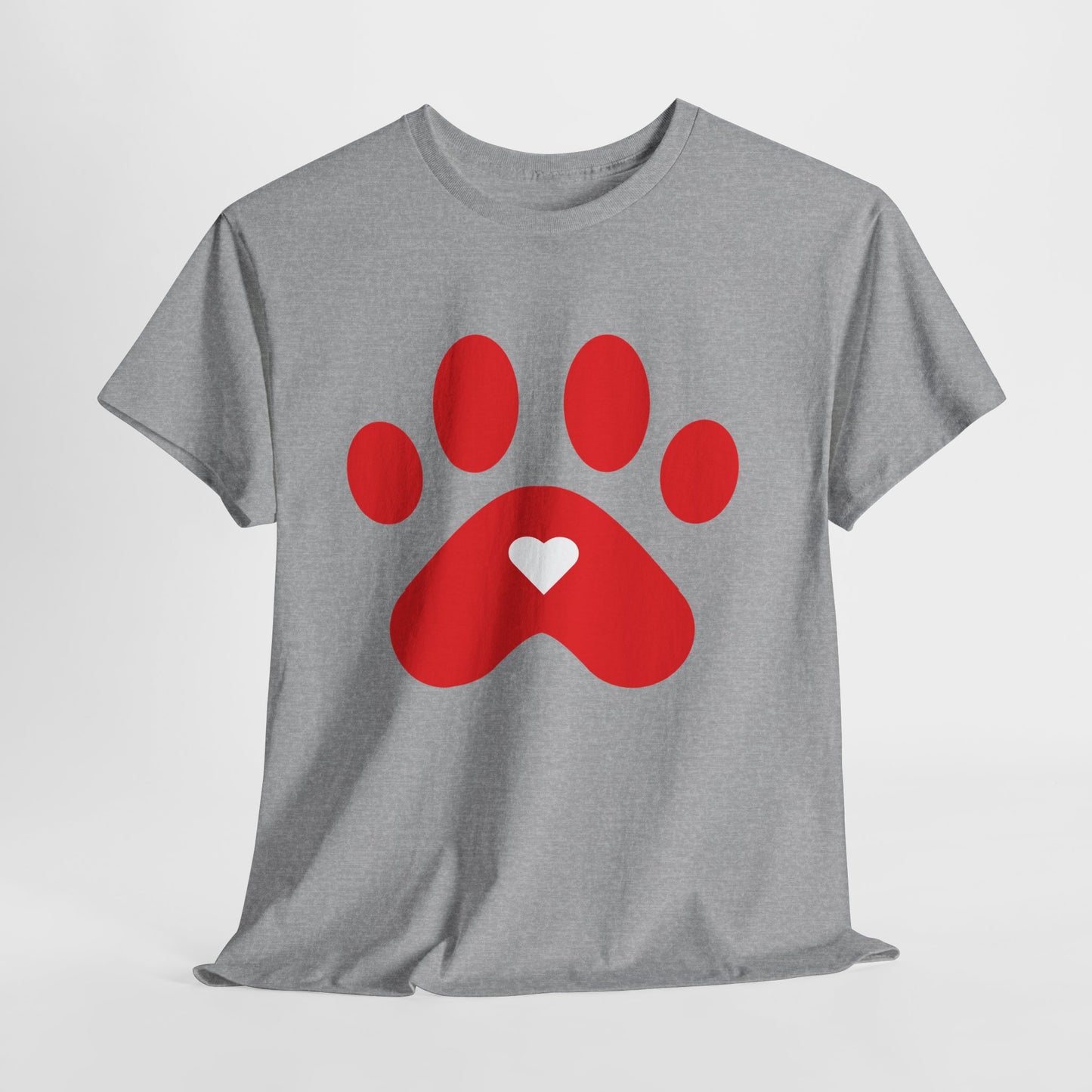 Red Dog Paw Print Tee - Paw Shirt