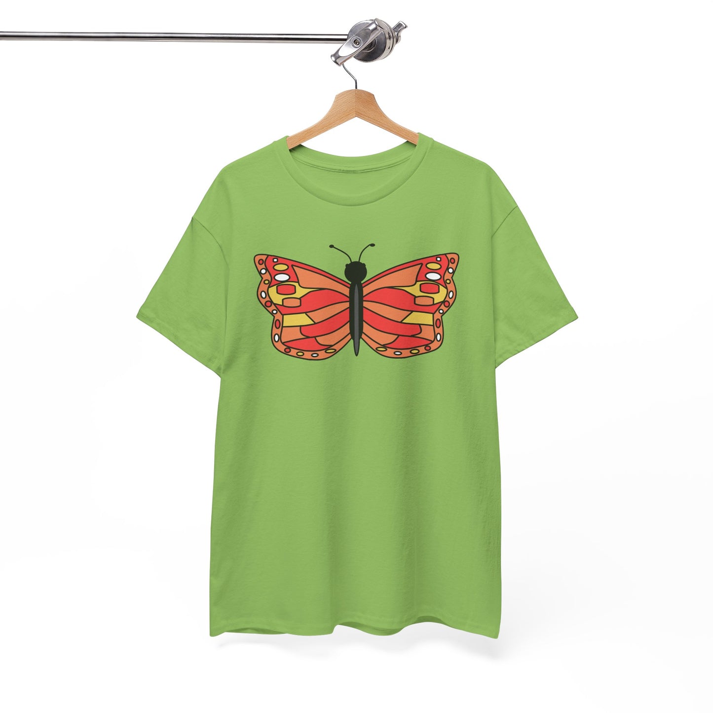 Orange Butterfly T-shirt - Colorful Butterfly Tee