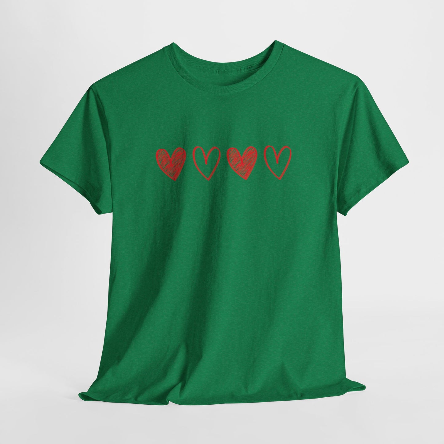 Heart Pattern T-shirt - Love Tee