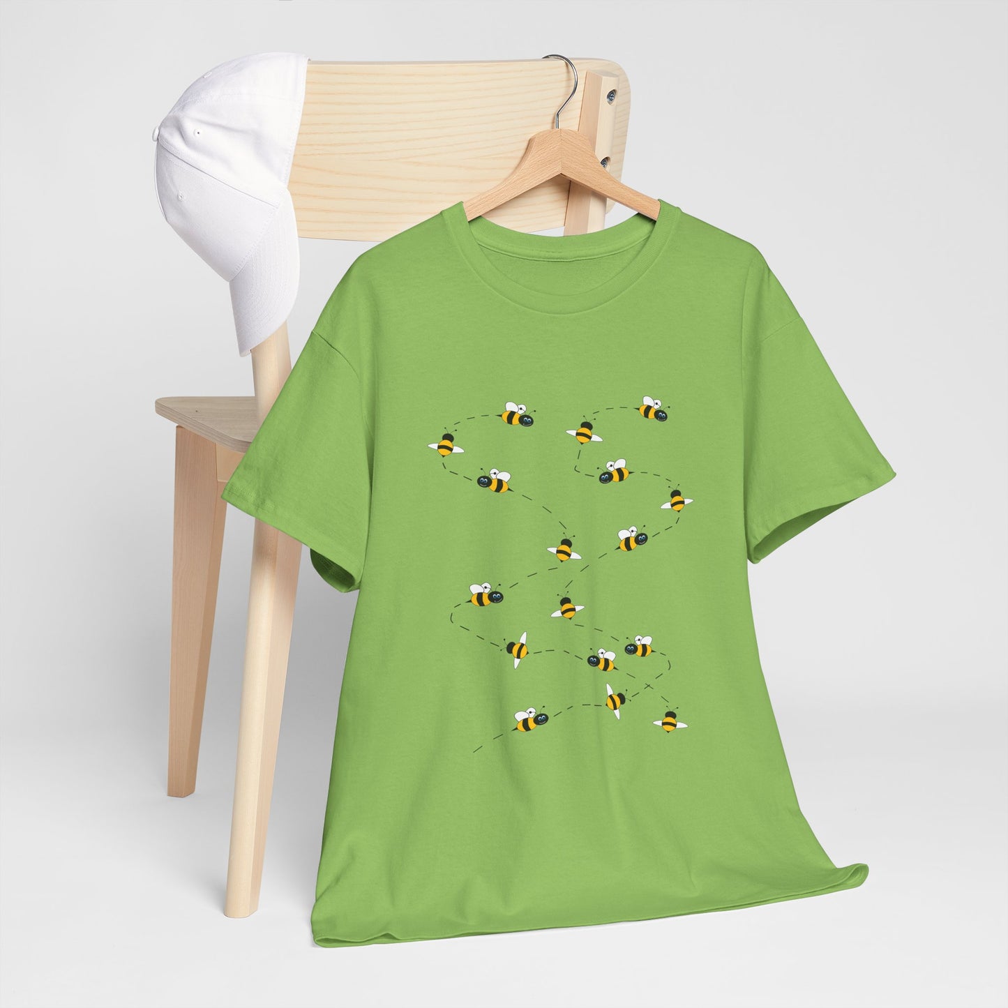 Bumble Bee Pattern Insect Tee - Nature Graphic Shirt