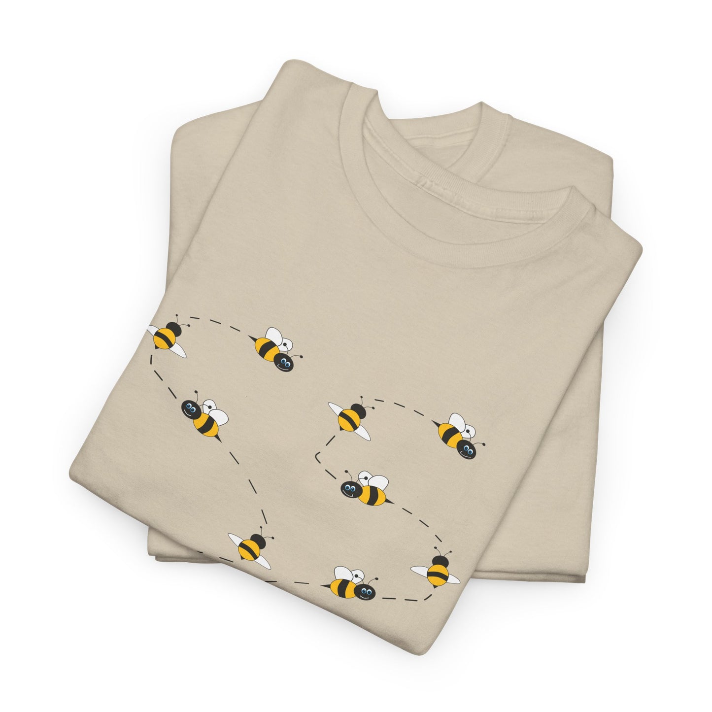 Bumble Bee Pattern Insect Tee - Nature Graphic Shirt