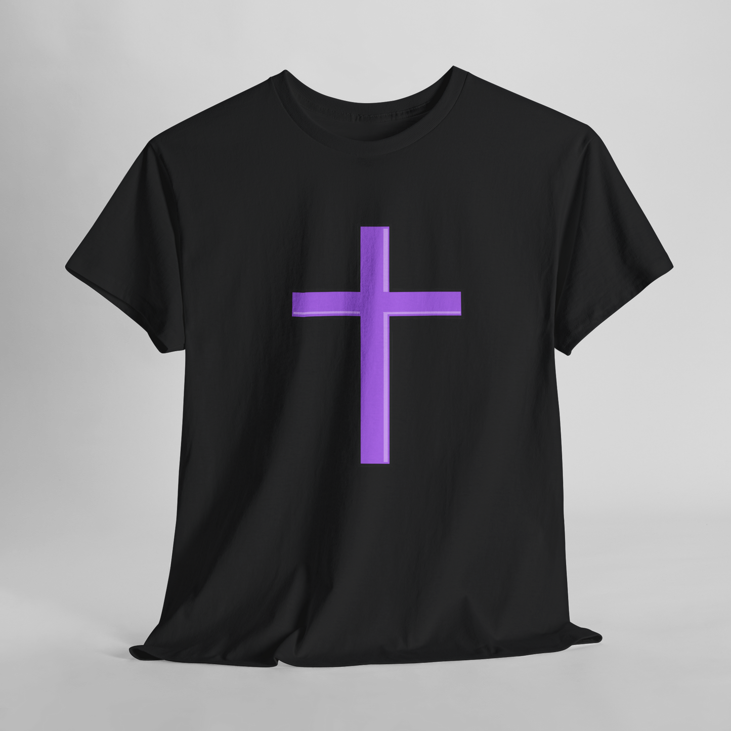 Trendy Purple Cross T-Shirt | Casual & Stylish