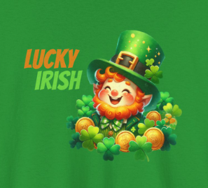 Lucky Irish Leprechaun St. Patrick's Day T-shirt - Green Irish Luck Tee