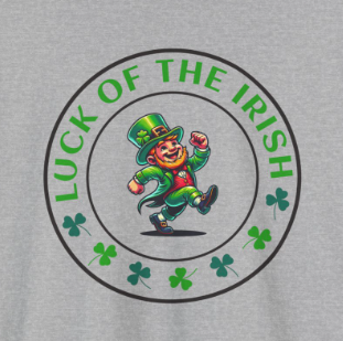 Luck of the Irish Leprechaun St. Patrick's Day T-shirt - Green Irish Luck Tee