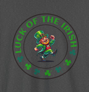 Luck of the Irish Leprechaun St. Patrick's Day T-shirt - Green Irish Luck Tee