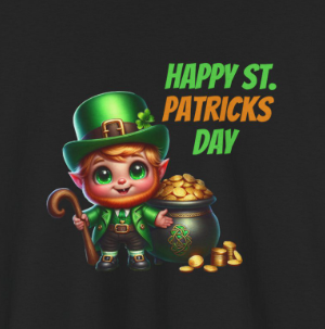 Happy St. Patrick's Day T-shirt - Green Irish Shamrock Clover Tee