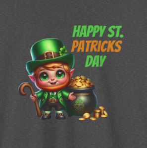 Happy St. Patrick's Day T-shirt - Green Irish Shamrock Clover Tee