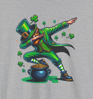 Dancing St. Patrick's Day Leprechaun Tee - Lucky Leprechaun St. Paddy's Shirt