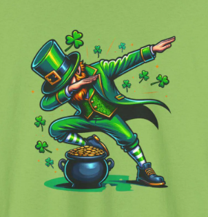 Dancing St. Patrick's Day Leprechaun Tee - Lucky Leprechaun St. Paddy's Shirt