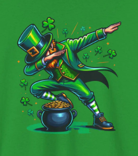 Dancing St. Patrick's Day Leprechaun Tee - Lucky Leprechaun St. Paddy's Shirt