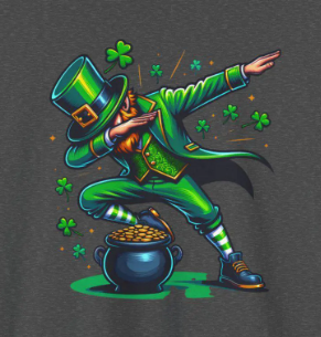 Dancing St. Patrick's Day Leprechaun Tee - Lucky Leprechaun St. Paddy's Shirt