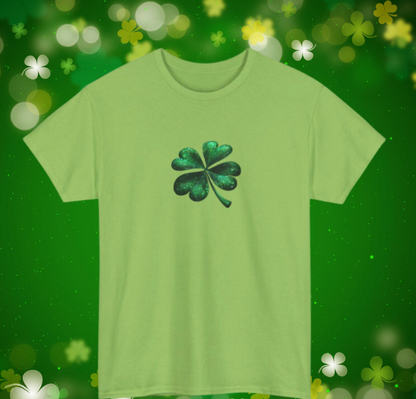 Green Shamrock St. Patrick's Day T-shirt - Green Irish Clover Tee