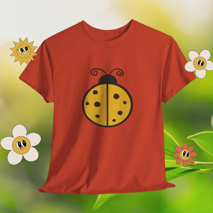 Yellow Ladybug T-shirt - Ladybug Design Tee